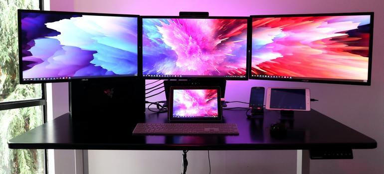 computers on the table