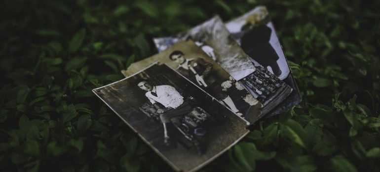 old photo when moving during the holidays