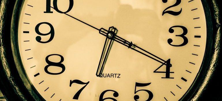 A picture of a clock.