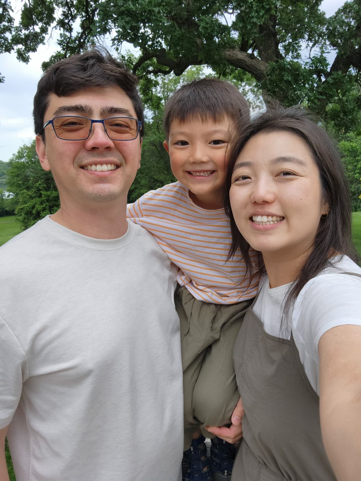 A family picture of the business owner representing ohana