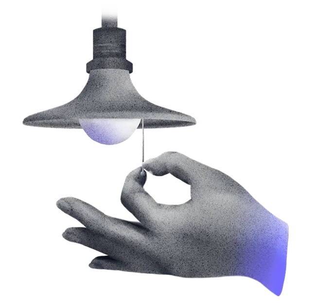 Illustration hand light