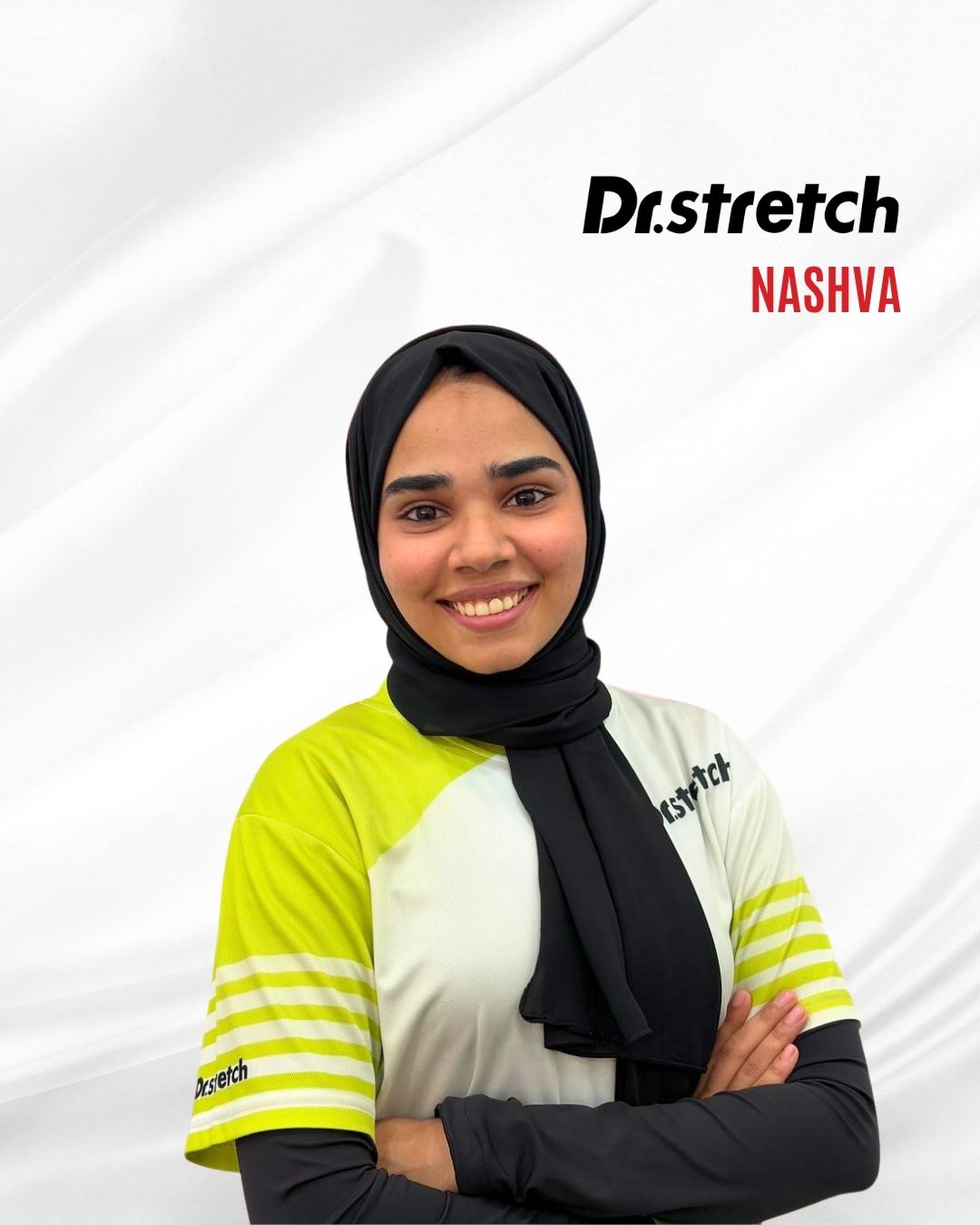 Nashva, Dr.stretch trainer at Yas Mall