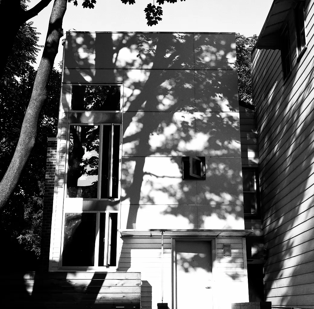 Upper floor with seams of light