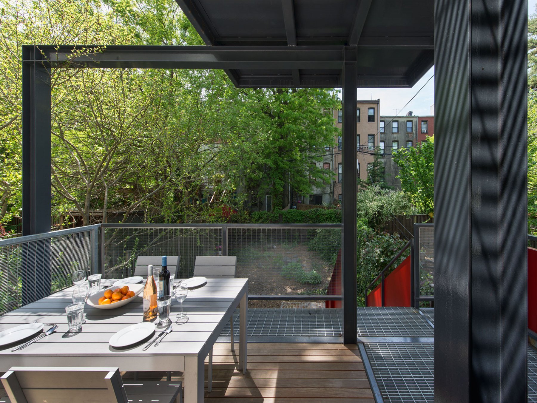 Spiral staircase view