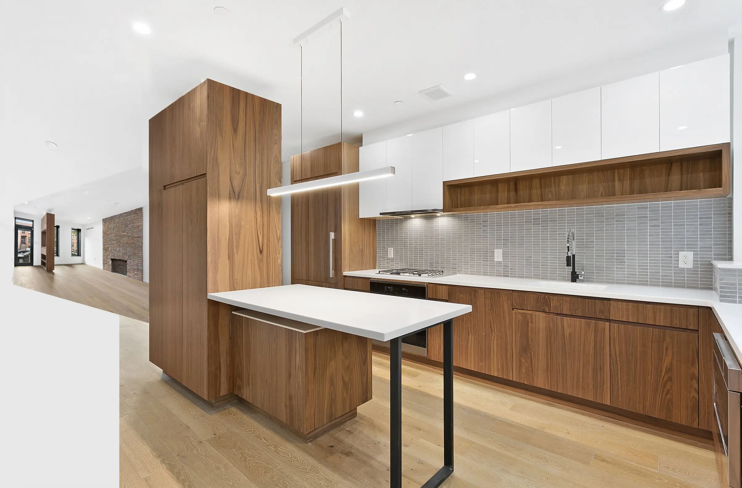 Continuous steel stair detail