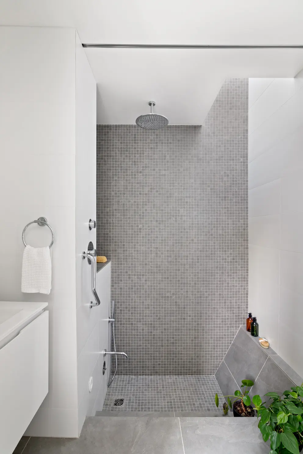 Bathroom skylight view