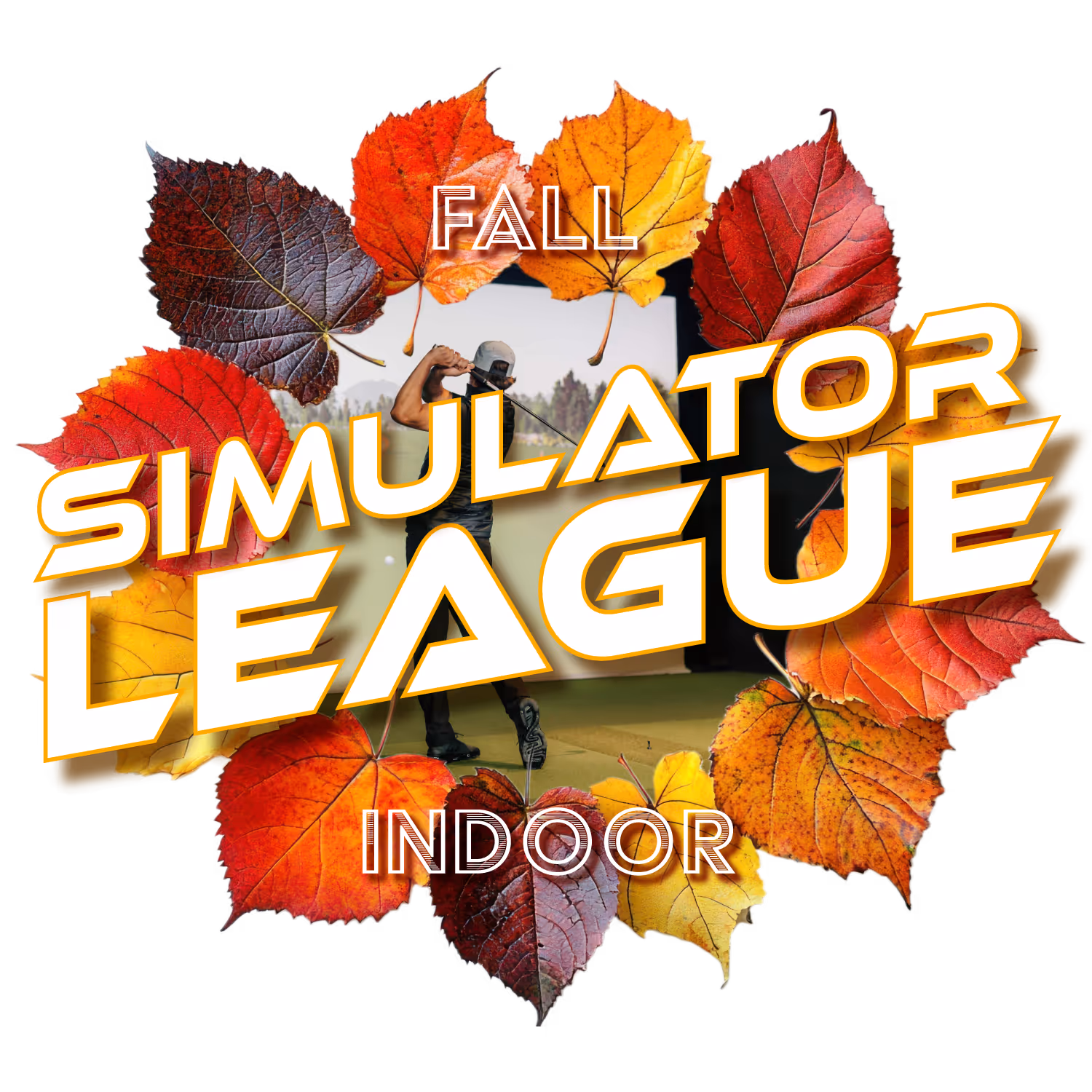 Logo graphic for fall indoor simulator league