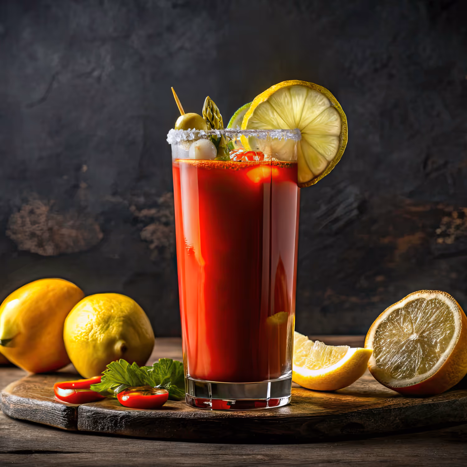 Bloody mary cocktail