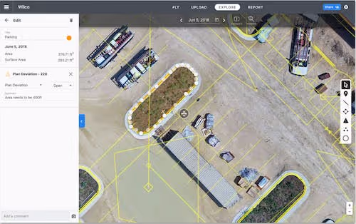Add an issue to any annotation, whether it be a distance, area, volume, or location annotation.