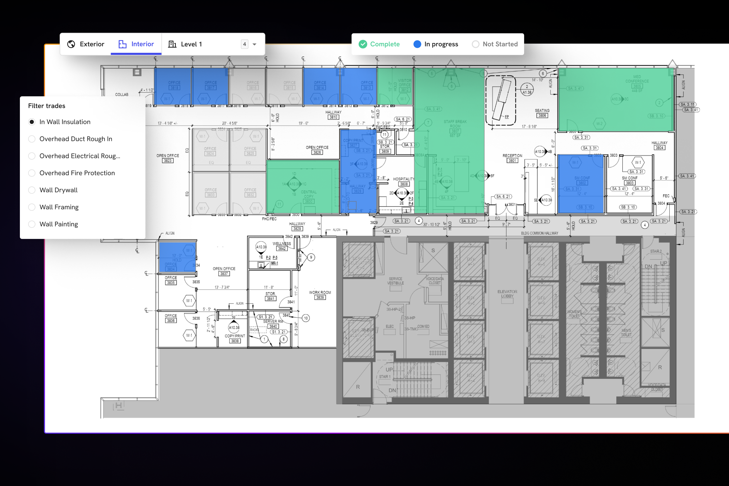 Progress monitoring without adding field workload