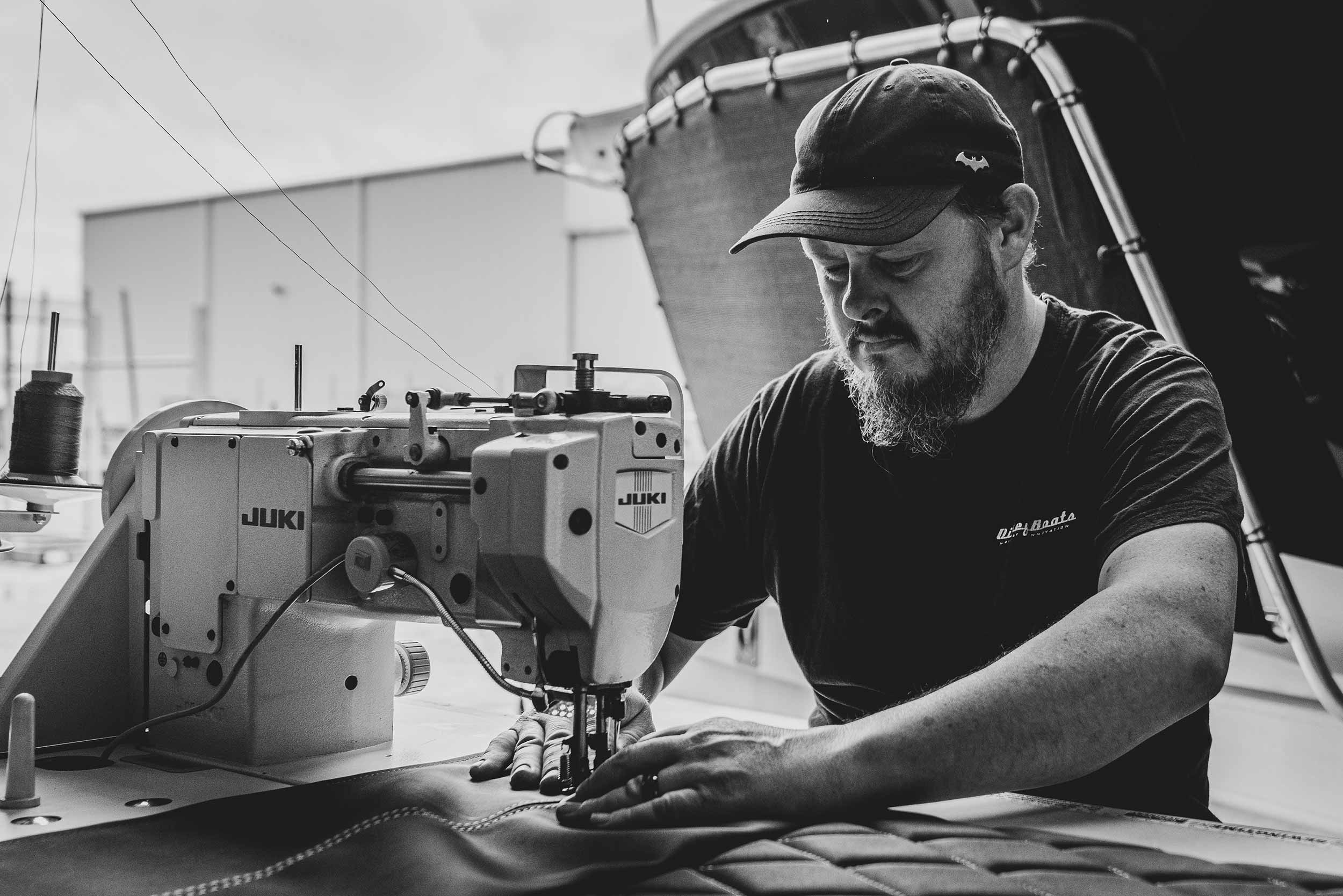 Craftsman-like detailing is an essential component of every Dickey Boat interior.