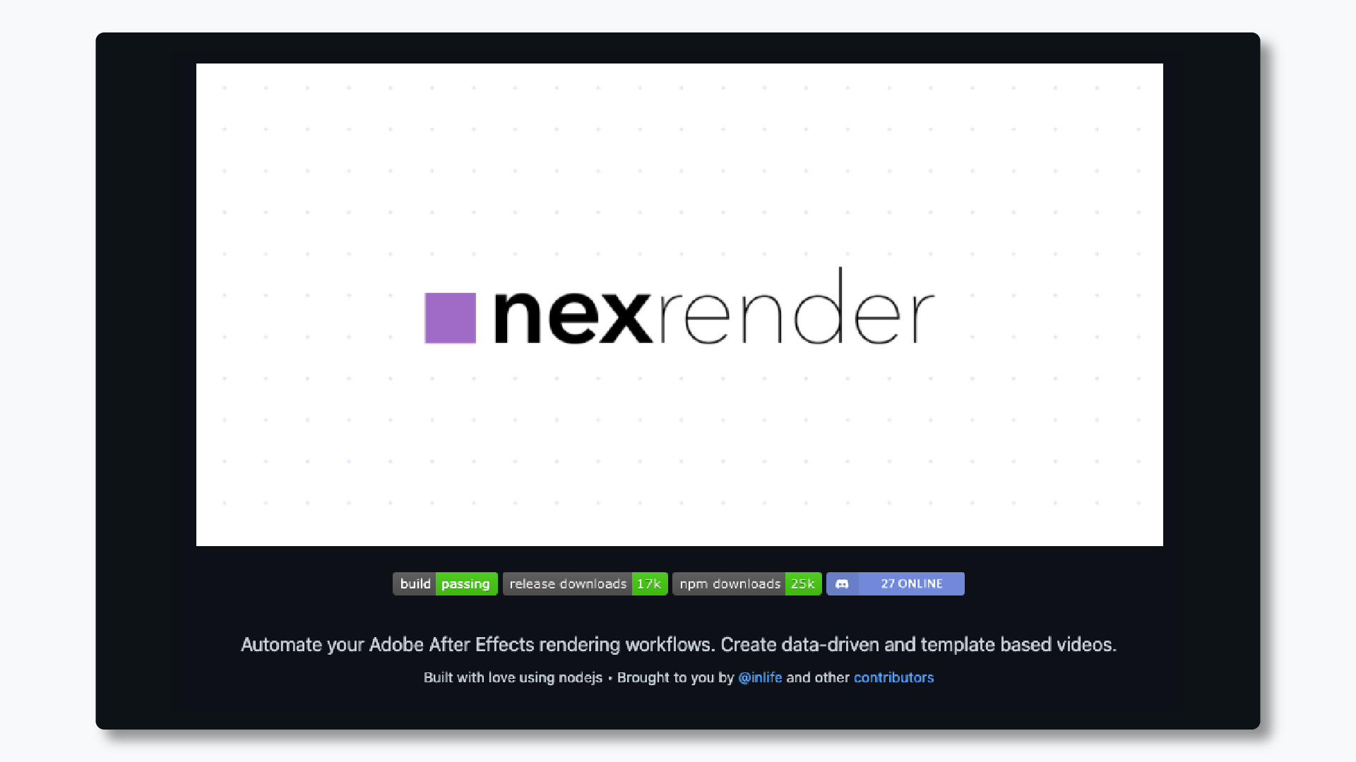 after effects nexrender github page