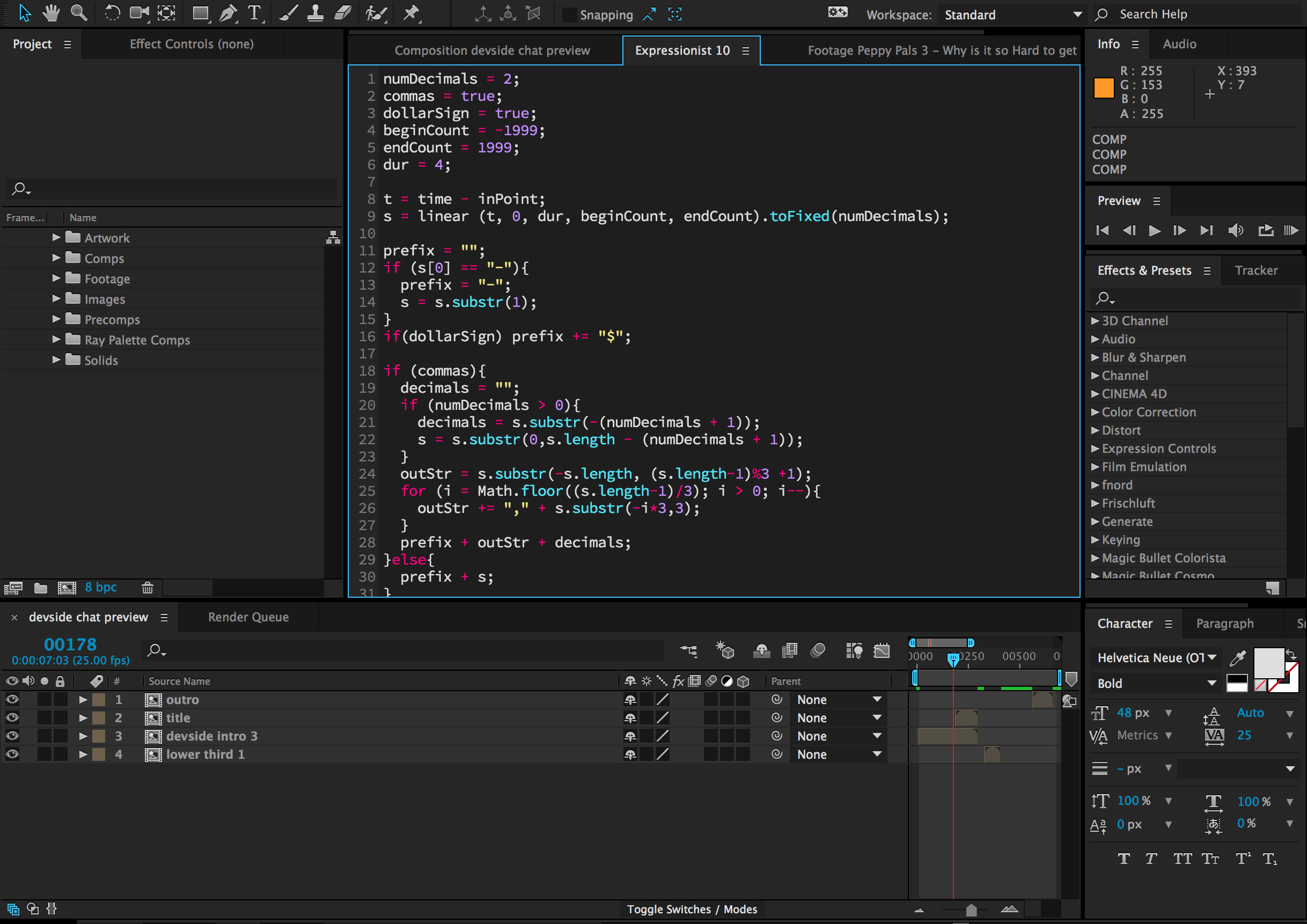 After Effects Script Editor