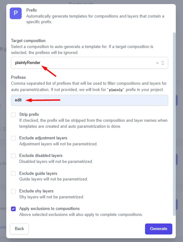videos from structured data prefix pop up menu in plainly