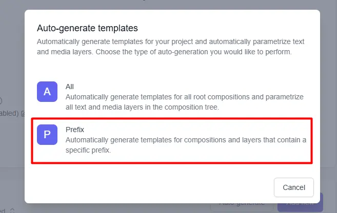 auto-generate your template in plainly