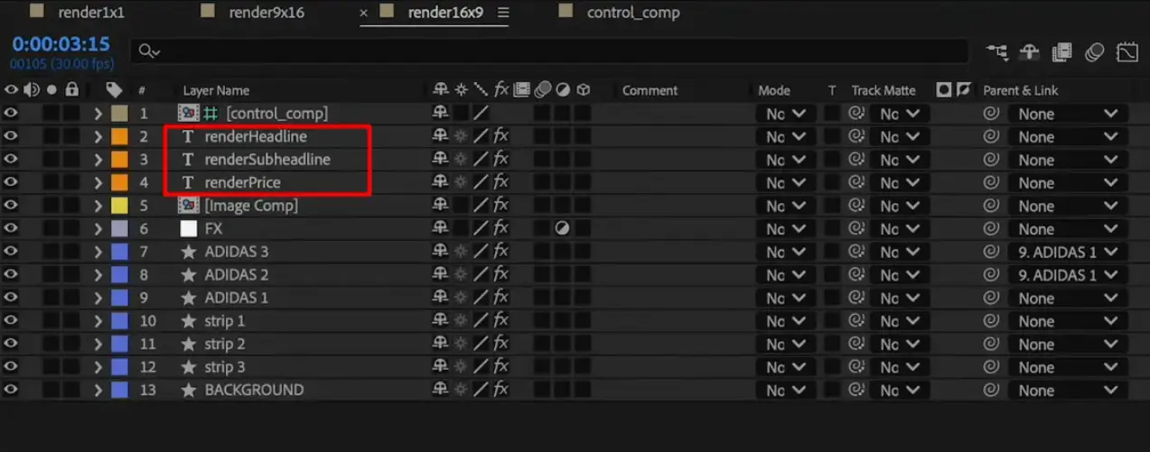 Adding prefix to dynamic layers in ae
