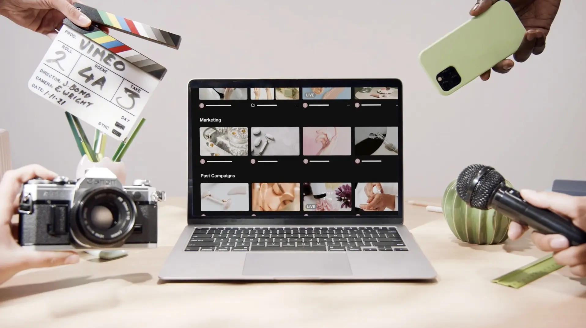 Video content at scale thumbnail