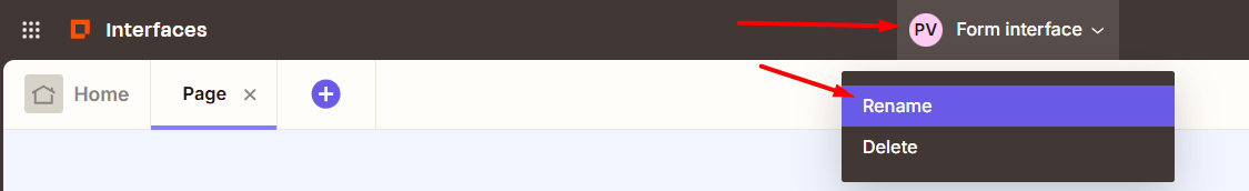 rename form