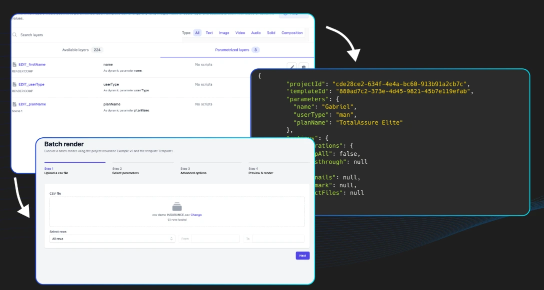 Web app API feature parity Plainly