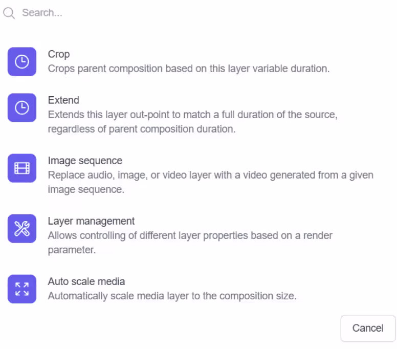 Plainly Videos - Layer scripting