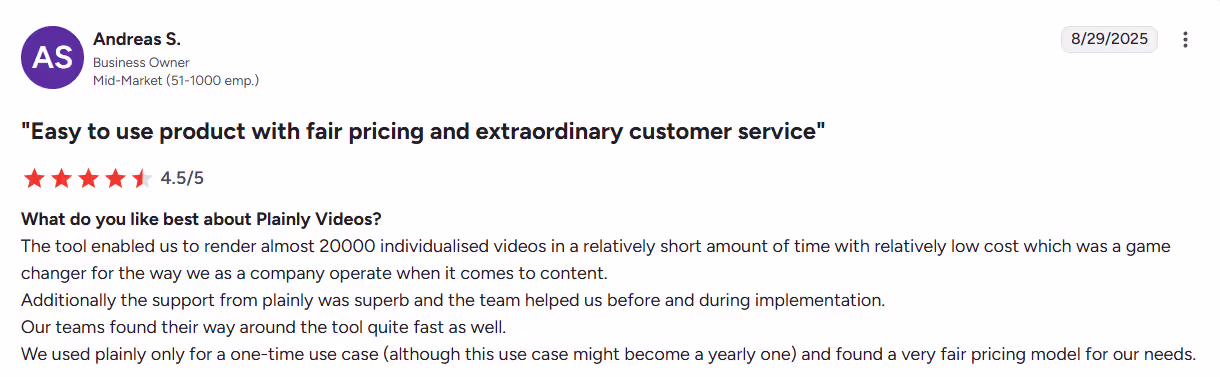 Plainly Videos review