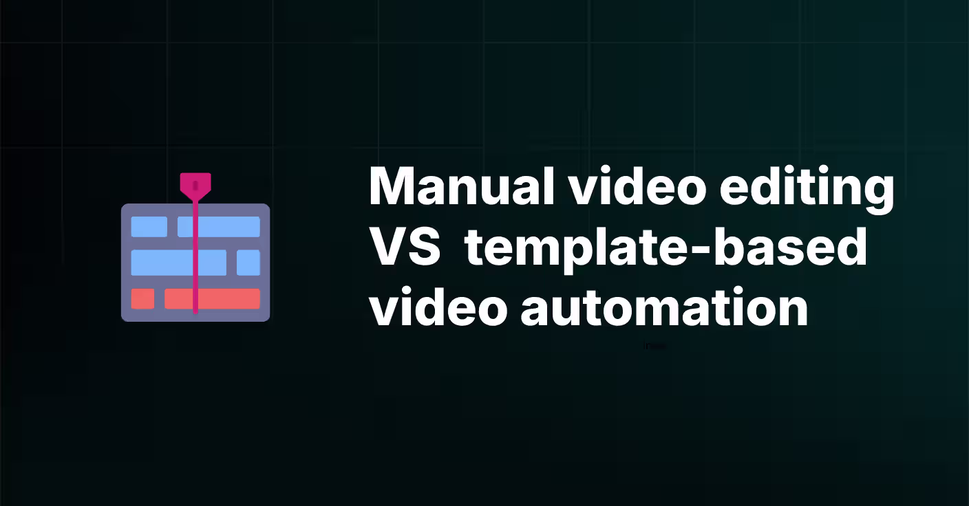 Manual video editing vs template-based video automation Thumbnail