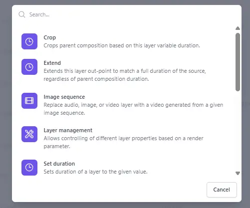 Layer scripting in Plainly