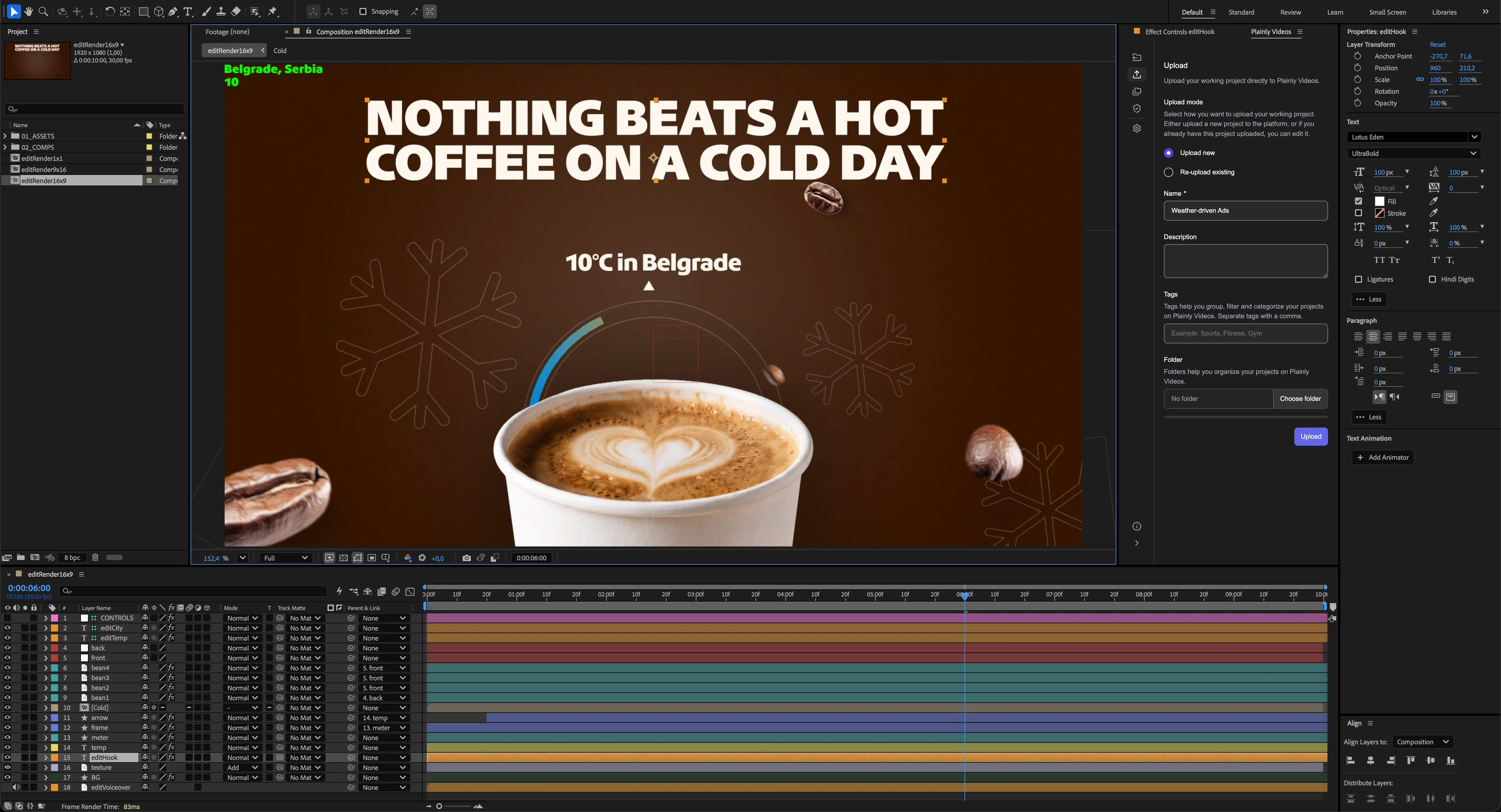 after effects template