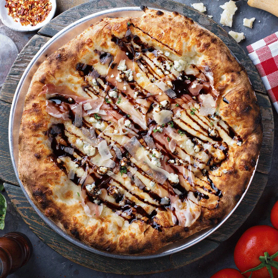 Prosciutto and balsamic Pizza