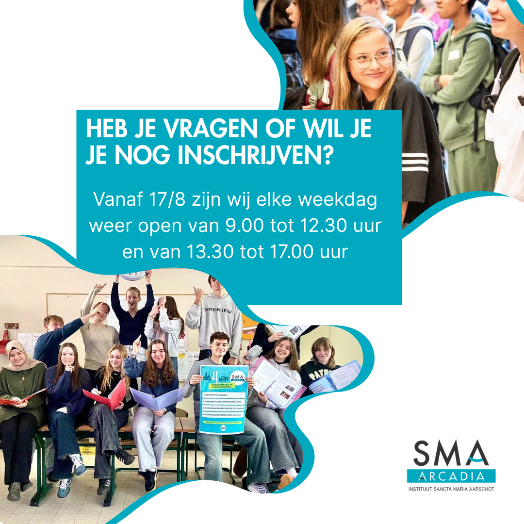 Open in de zomervakantie