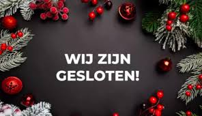 Gesloten tijdens de kerstvakantie