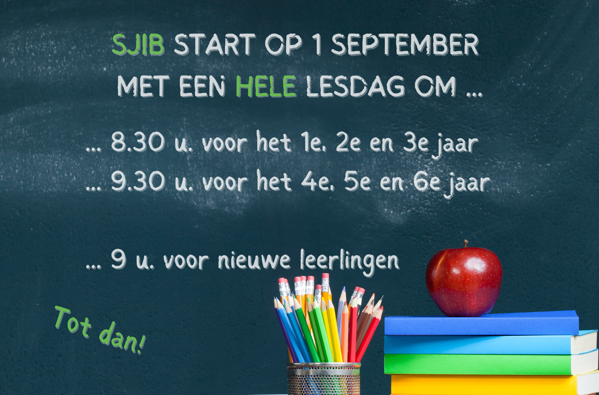Start van het nieuwe schooljaar!