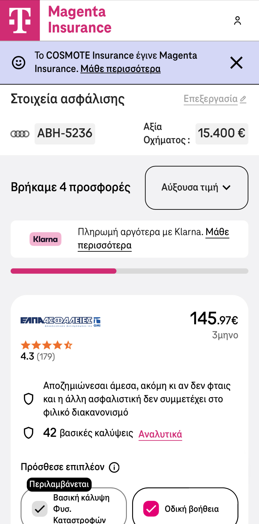 Magenta Insurance searching deals