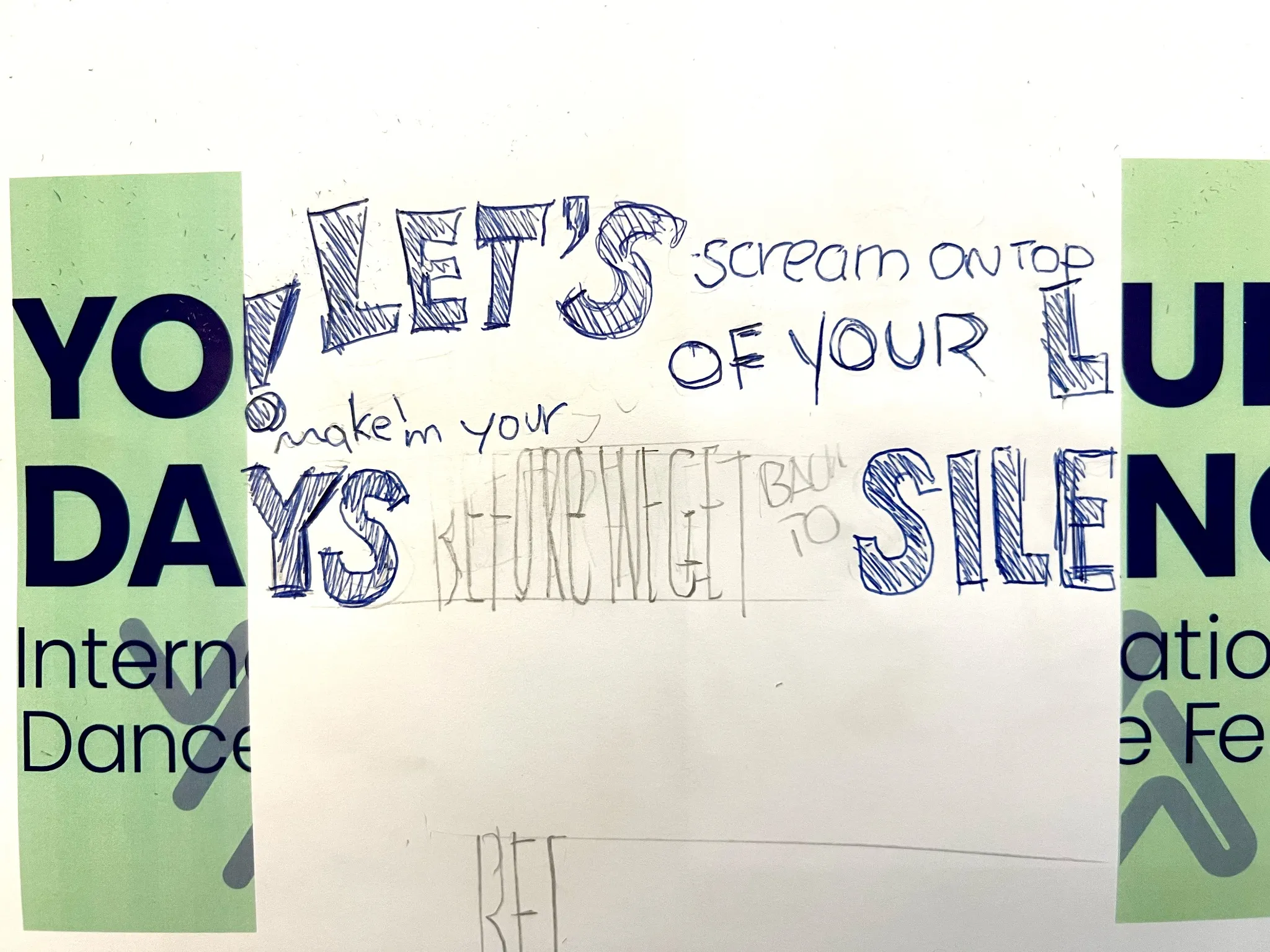 Hand-drawn typography studies