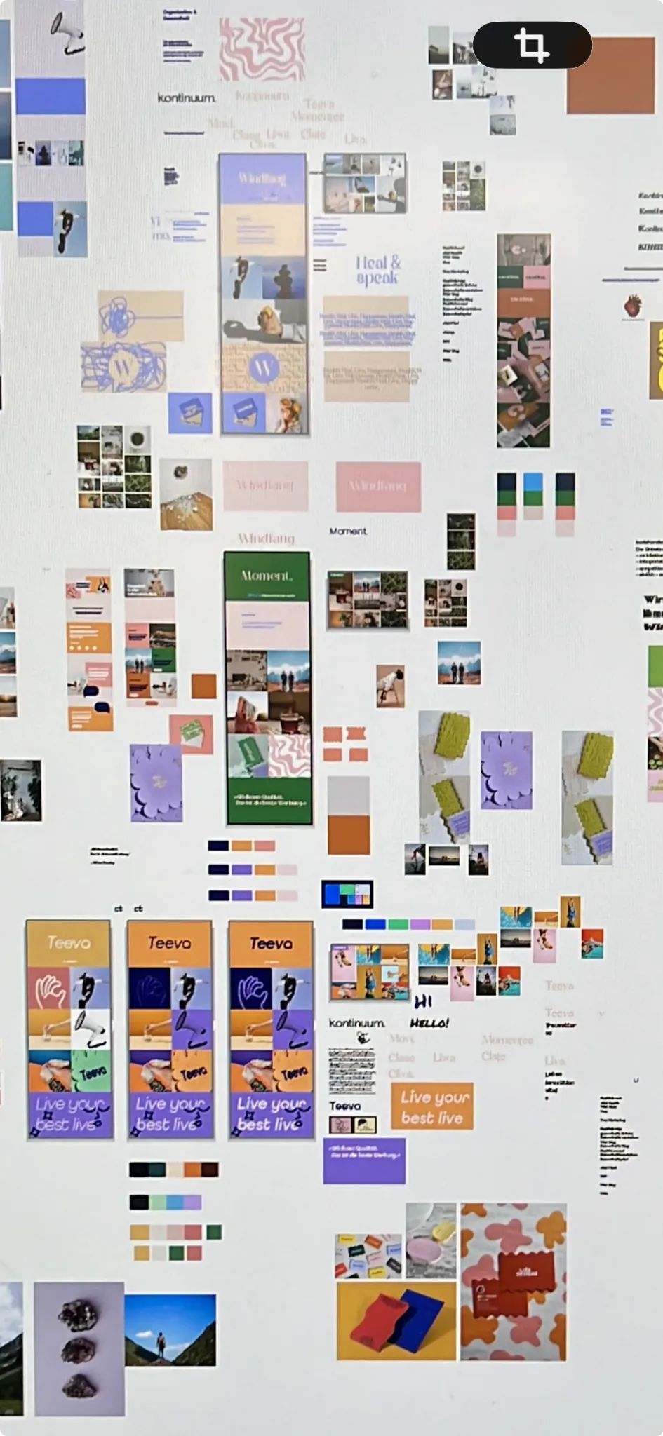 L’ALTRO design process moodboard