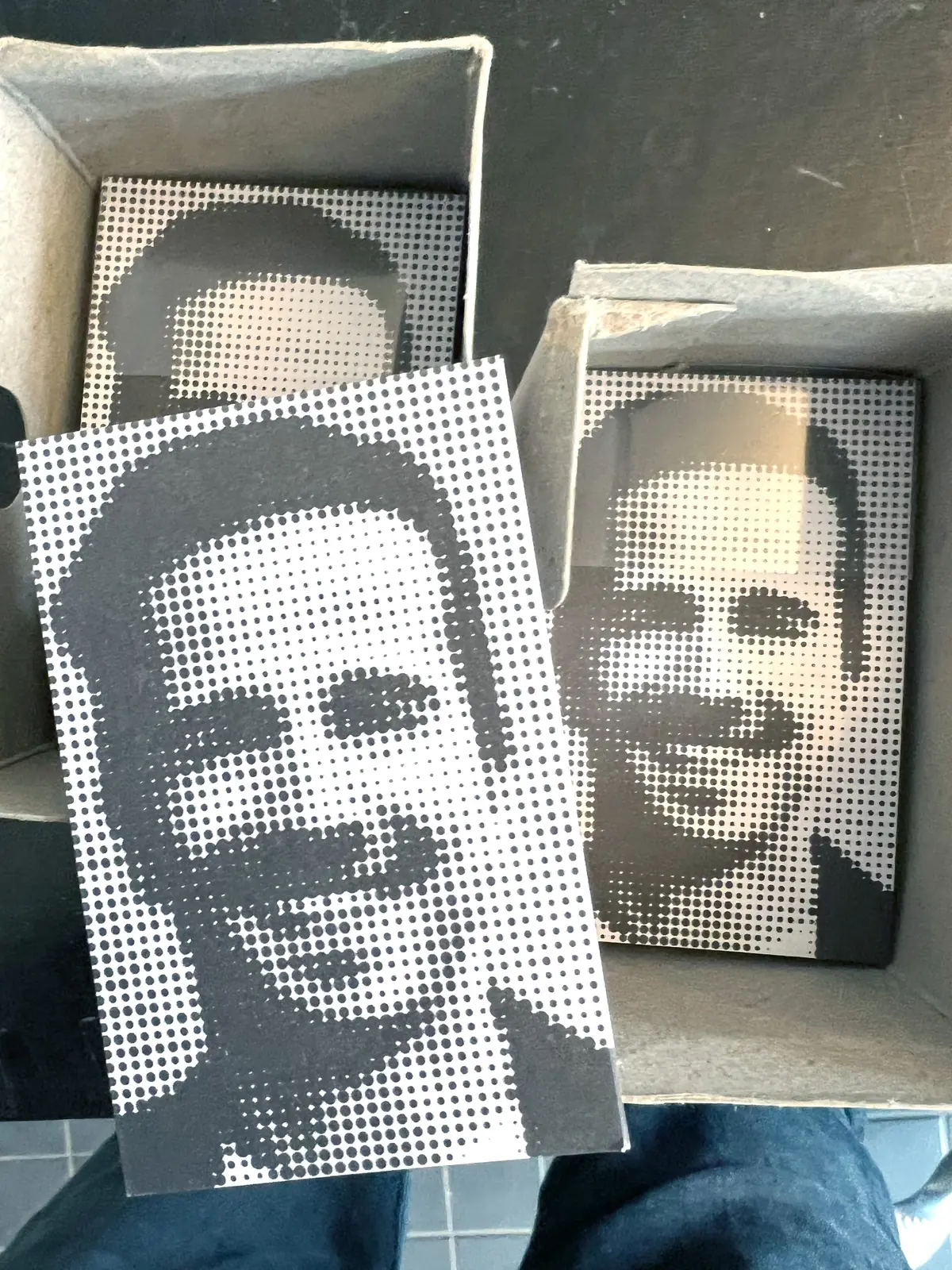 Portraits, dots and print experiments.