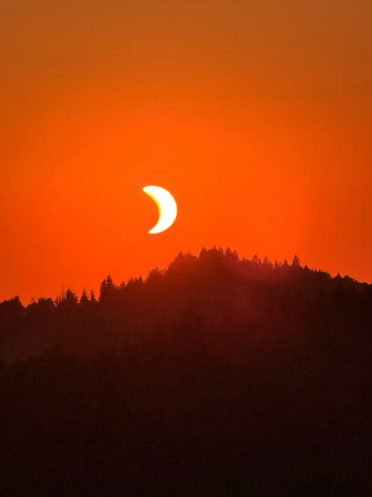 A rare pause in the sky.