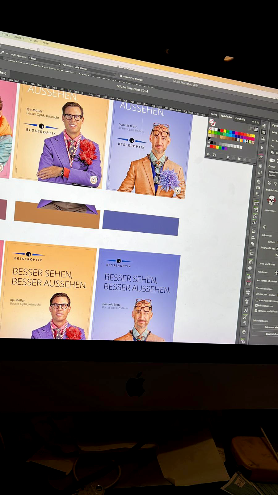 Besser Optik Kampagnenlayouts im Adobe Illustrator