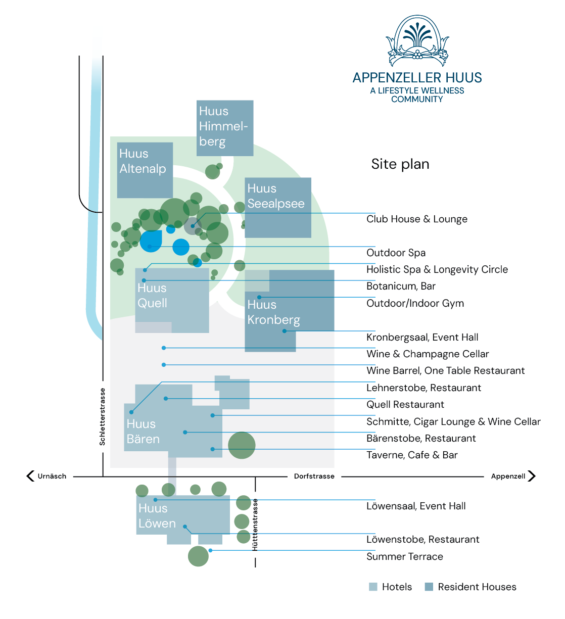 Appenzeller Huus Site Map