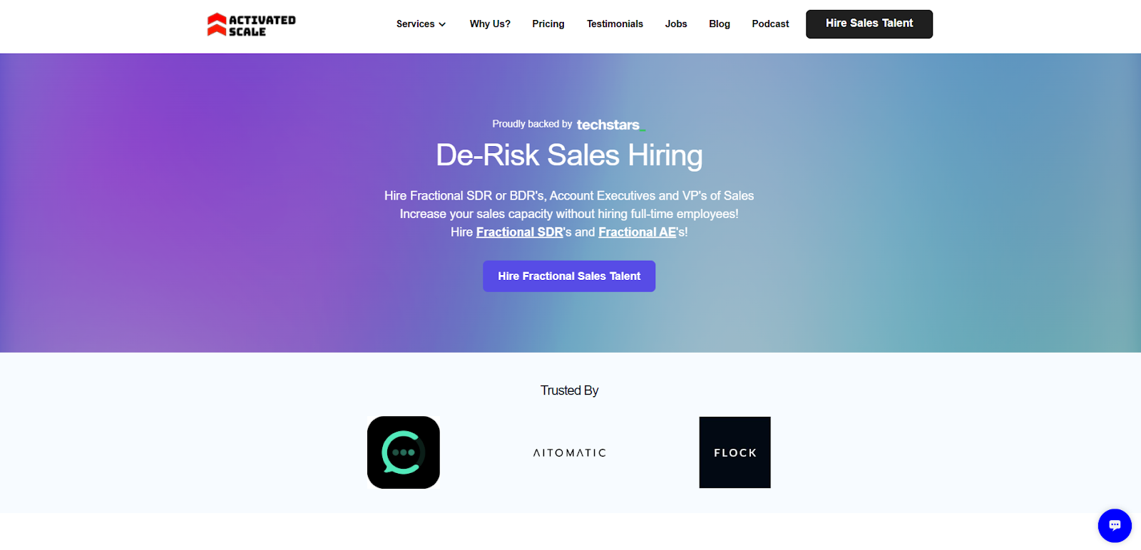 Activated Scale Homepage