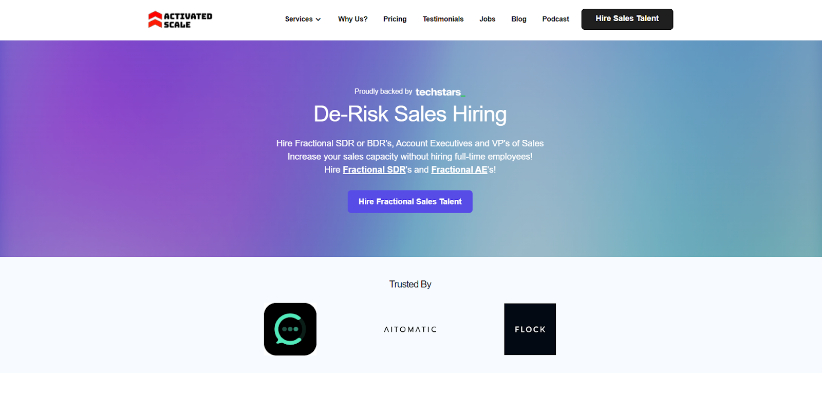Activated Scale Homepage