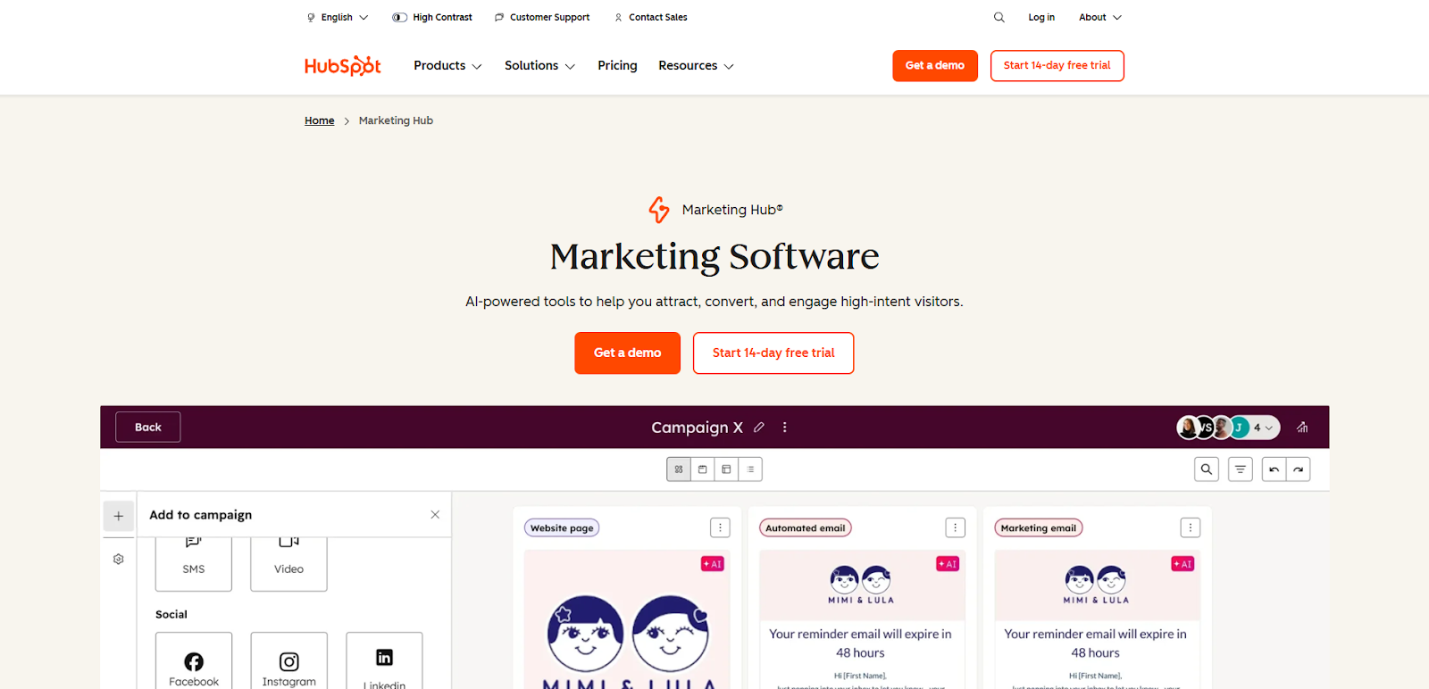 HubSpot Marketing Hub
