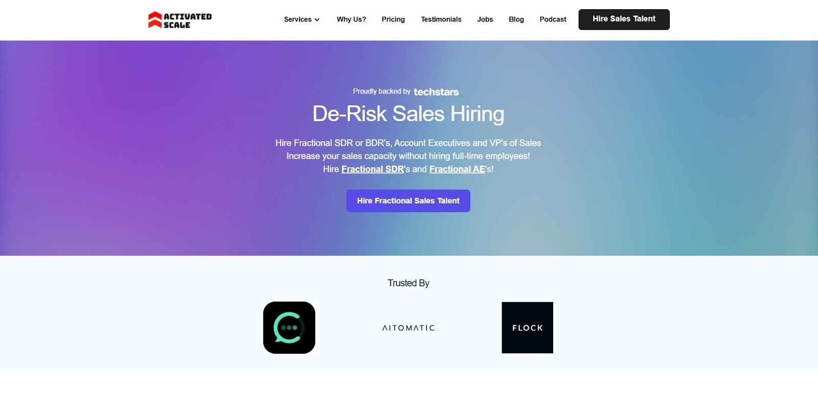 Activated Scale Homepage