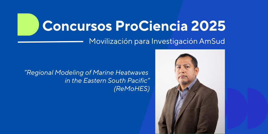 Profesor de Ciencias PUCP gana concurso "Movilización para investigación AmSud 2025" organizado por ProCiencia