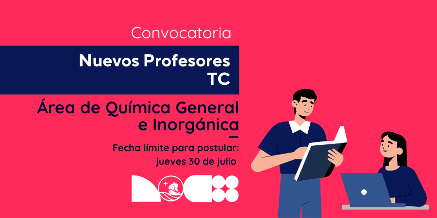 Convocatoria de Concurso de Plazas Docente a Tiempo Completo para el Área de Química General e Inorgánica