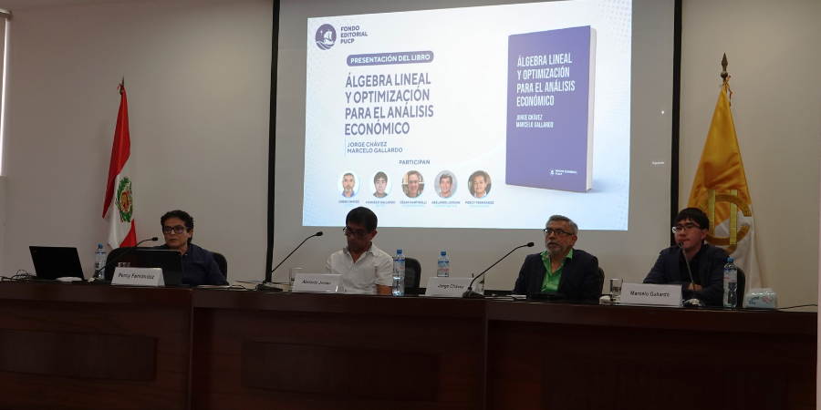 Presentación de libro “Álgebra lineal y optimización para el análisis económico”