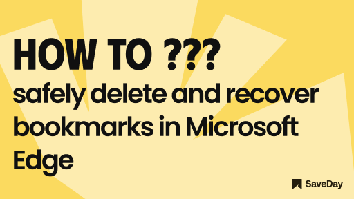 Edge delete all bookmarks and how to recover bookmarks in Edge
