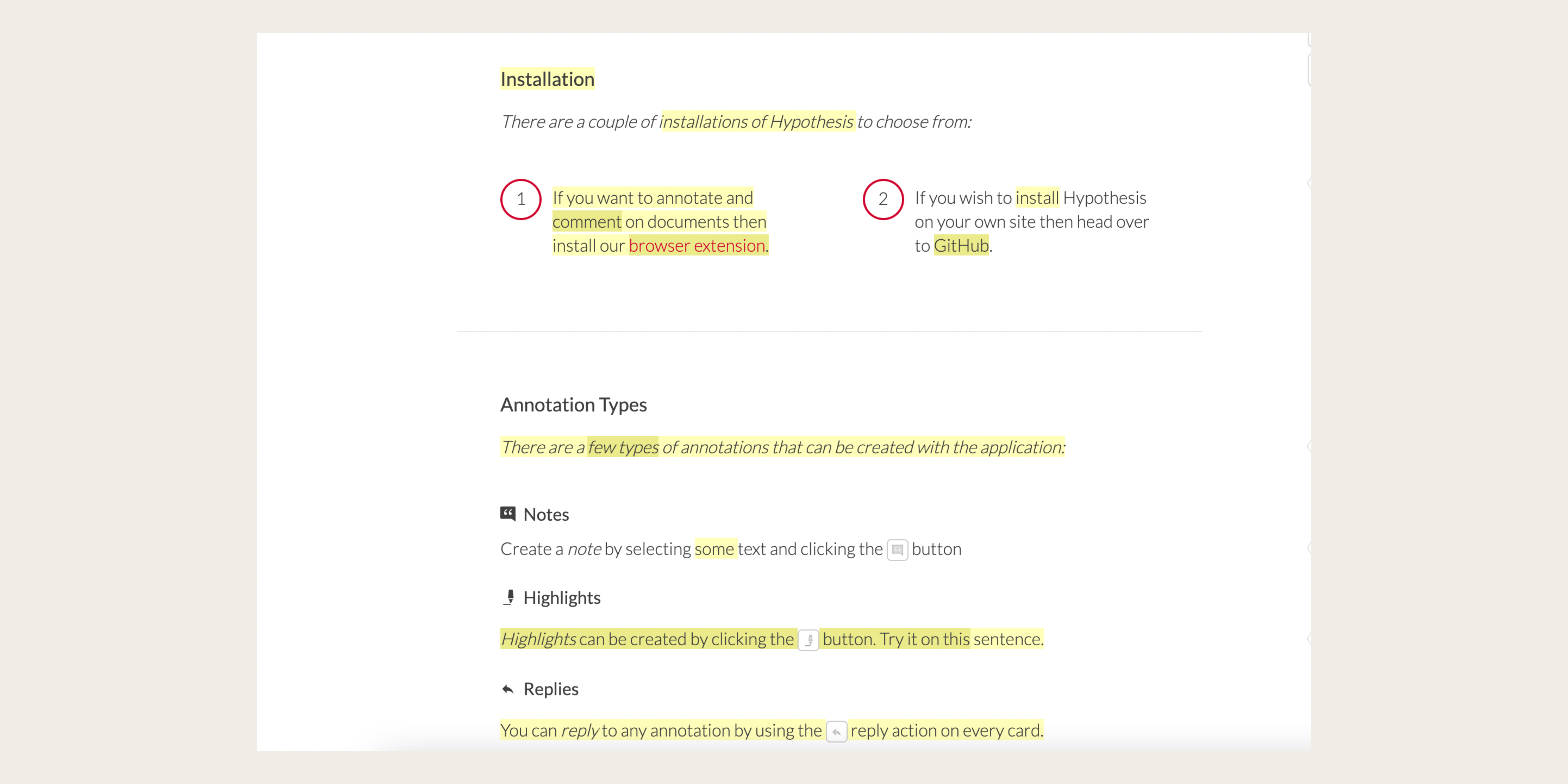 Hypothes.is is a web highlighter extension