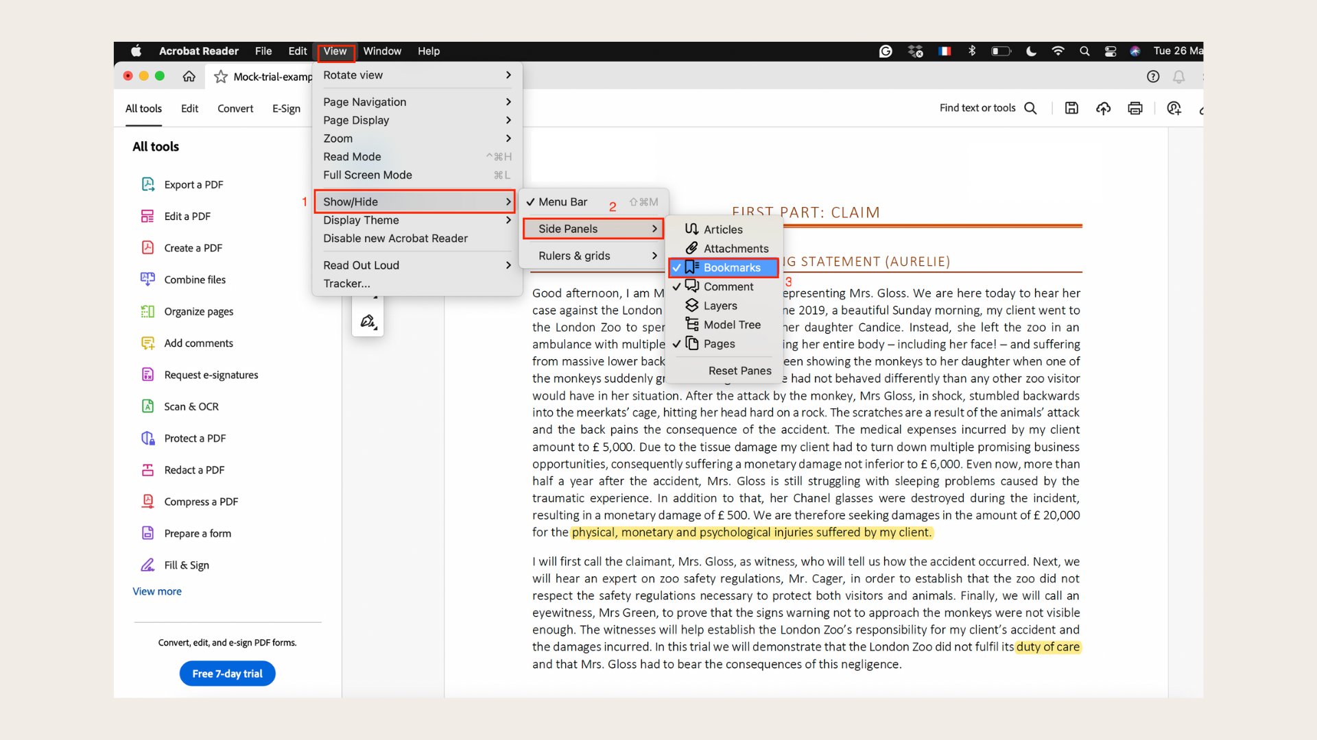 Extract bookmarked pages from a PDF with Adobe Acrobat Pro DC