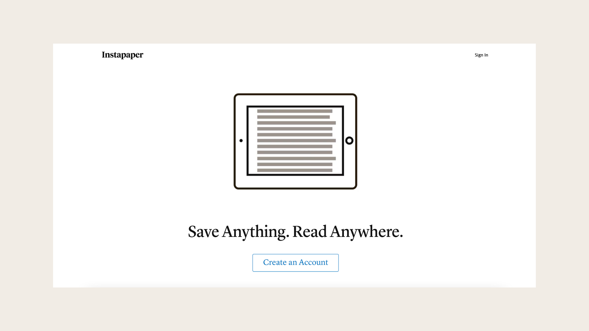 In Instapaper, there is a focus mode for distraction-free reading of saved articles